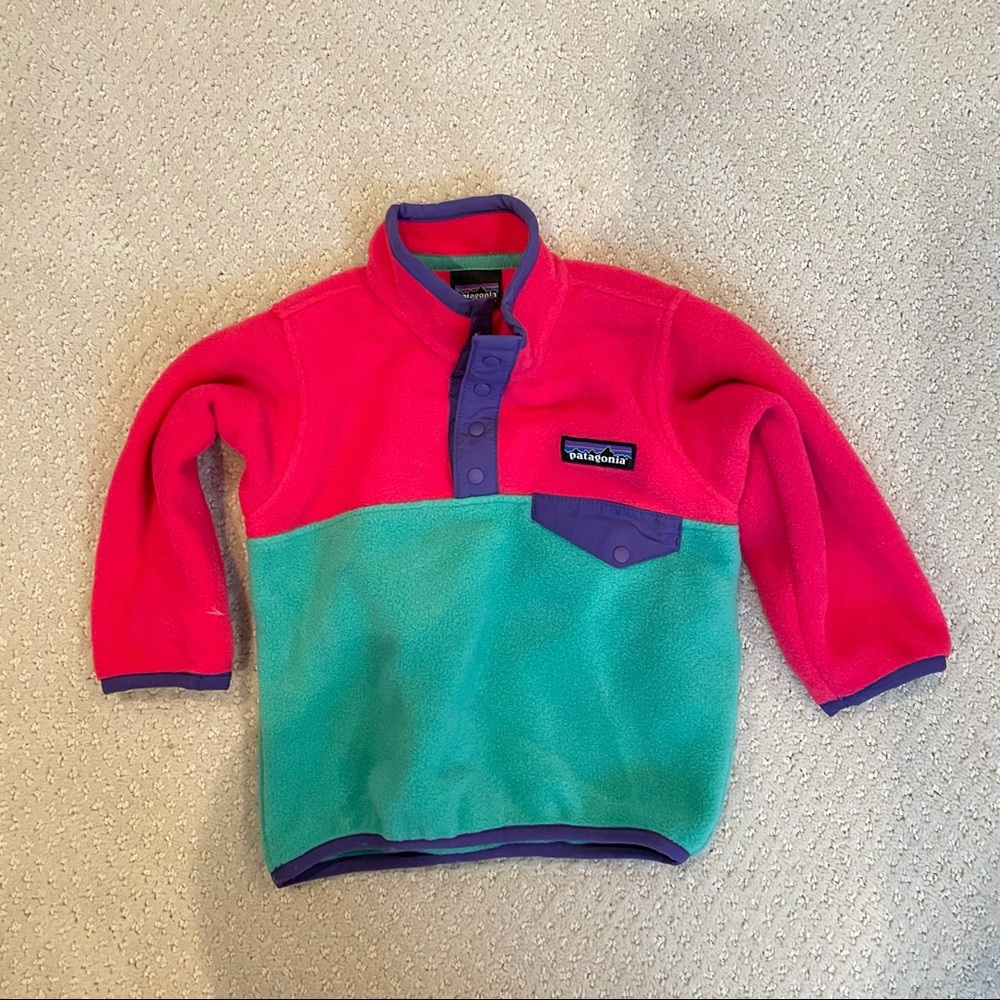 Pategonia size 6-12 months excellent condition fleece pullover
